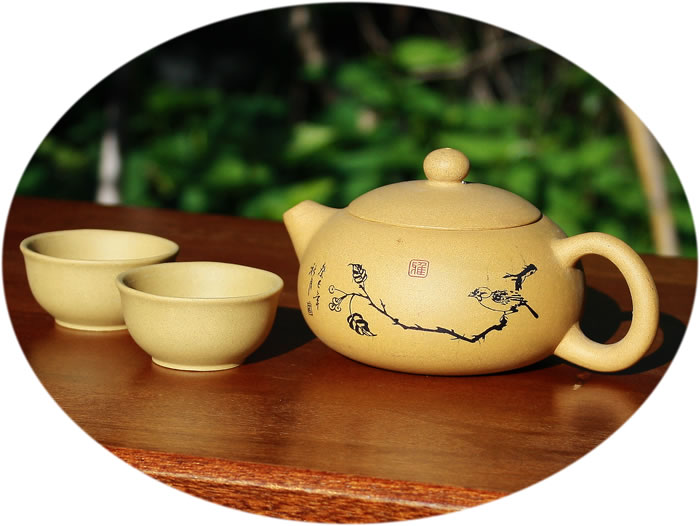  Zisha Chinese teapot bird song
